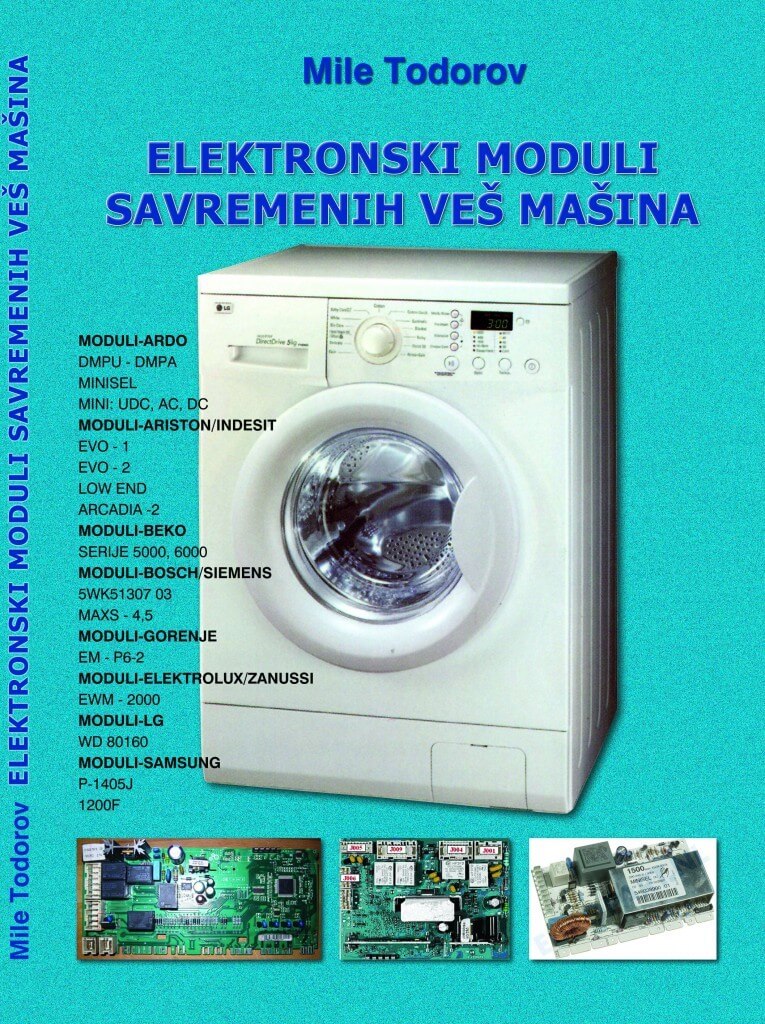 slika prednje korice knjige autora Mileta Todorova - Elektronski moduli savremenih veš mašina